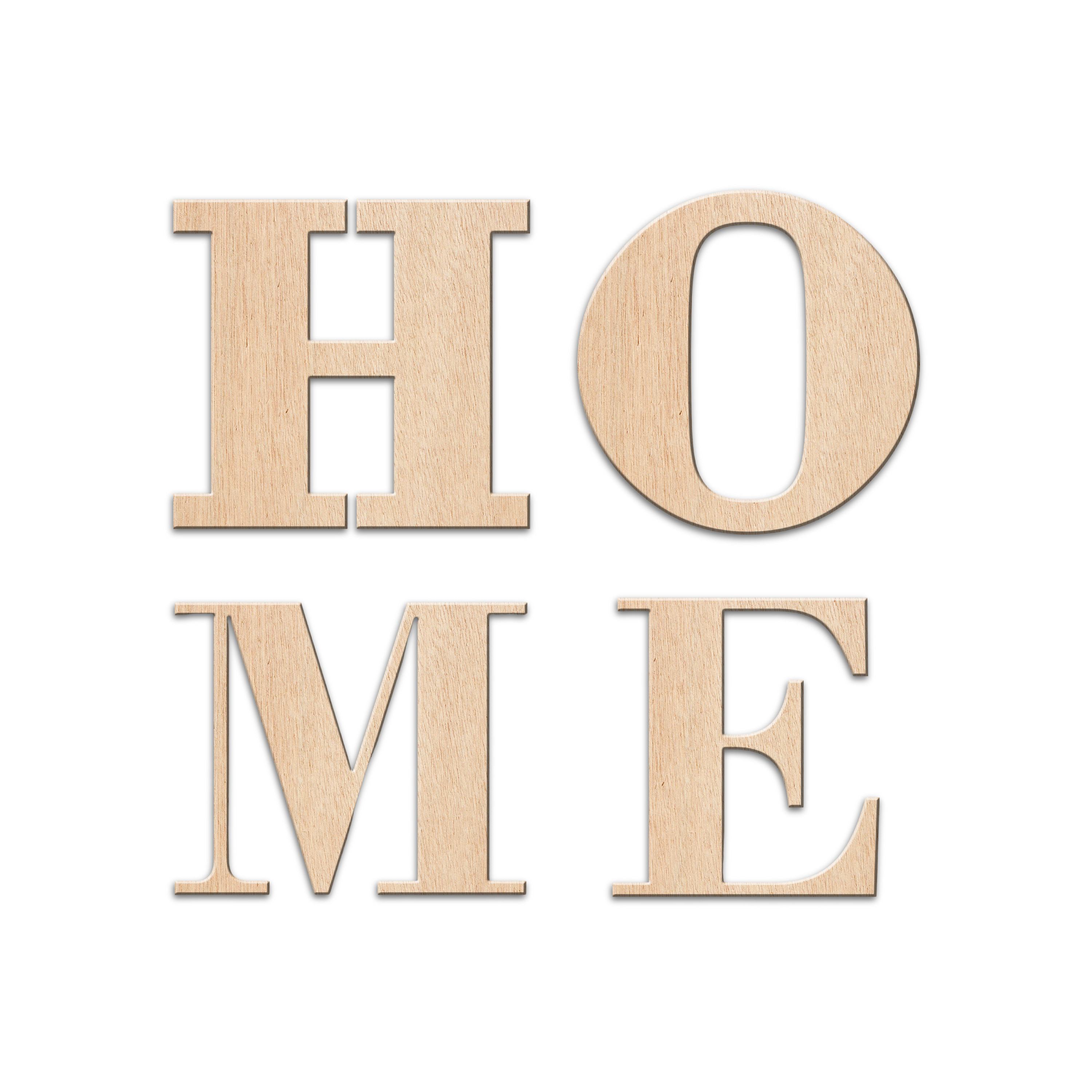 Hardly Laser™ Wooden HOME Wall Letters Sign – Rustic 4 Piece Farmhouse Wall Art