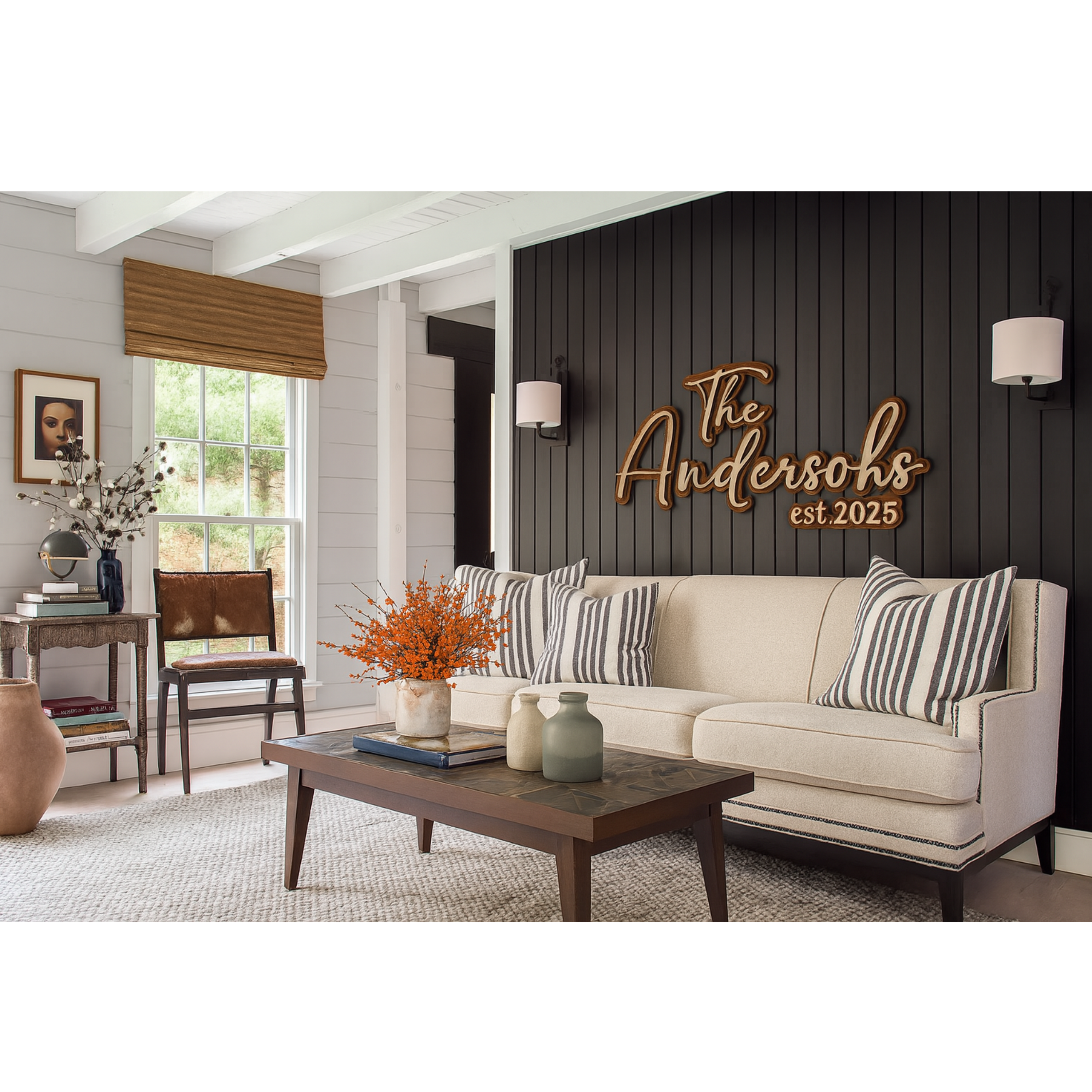 Hardly Laser™ Custom Family Name Wooden Sign – Personalized Last Name Plaque for Weddings, Housewarmings & Home Décor