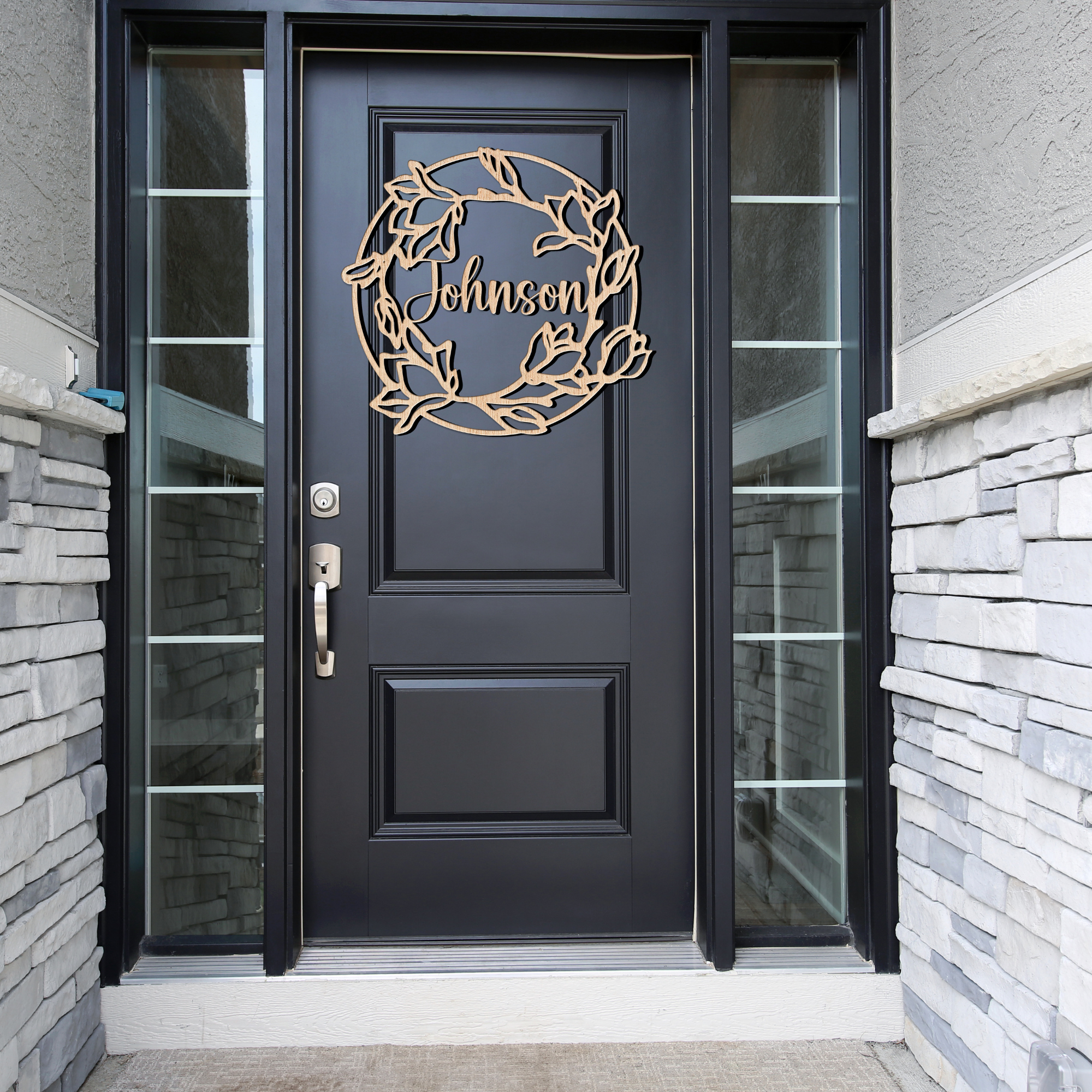 Hardly Laser™ Custom Wooden Family Name Sign – Personalized Housewarming Gift, Wedding or Anniversary Décor