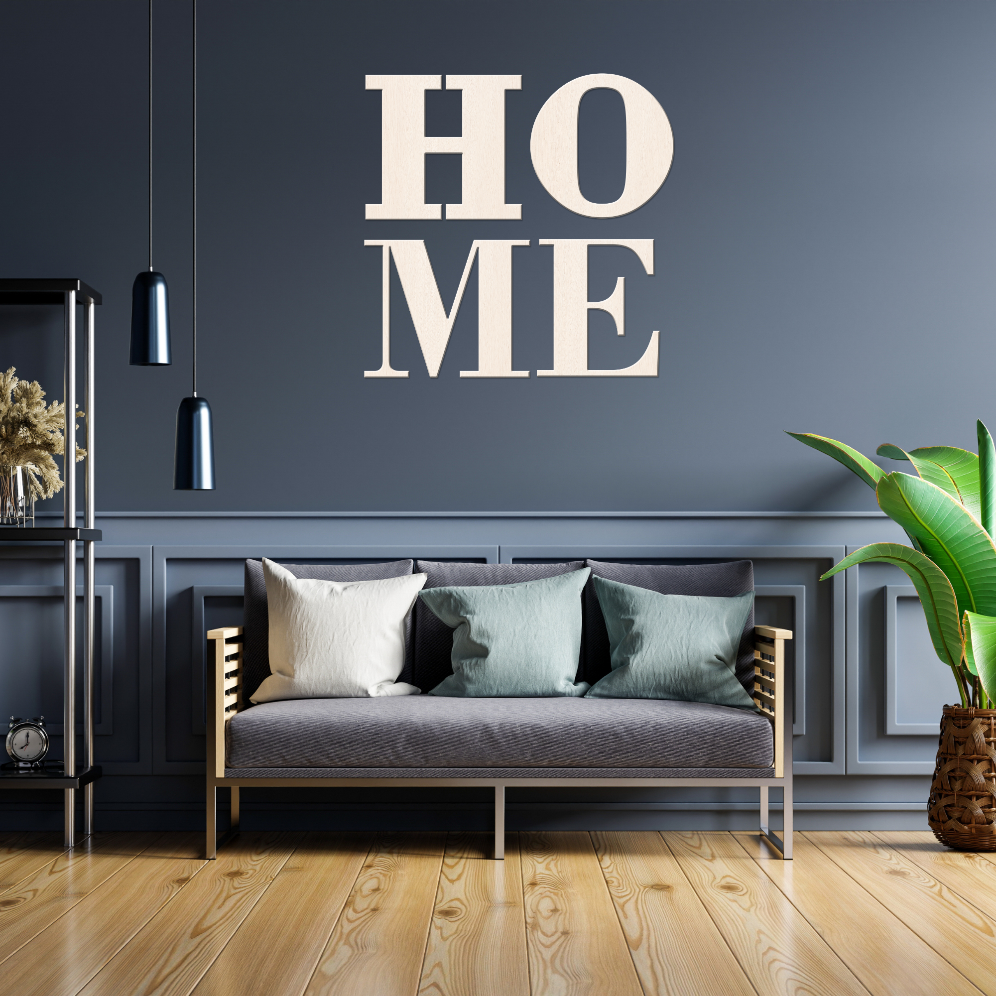 Hardly Laser™ Wooden HOME Wall Letters Sign – Rustic 4 Piece Farmhouse Wall Art