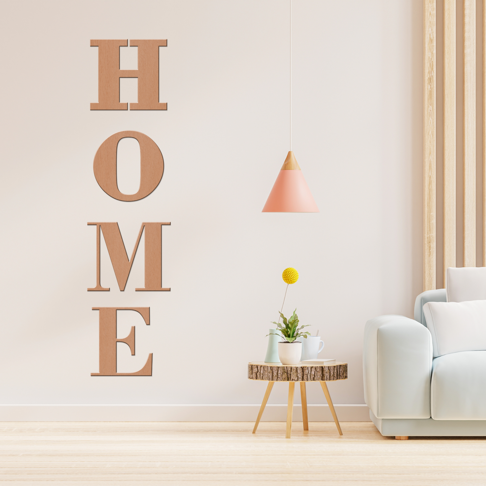 Hardly Laser™ Wooden HOME Wall Letters Sign – Rustic 4 Piece Farmhouse Wall Art