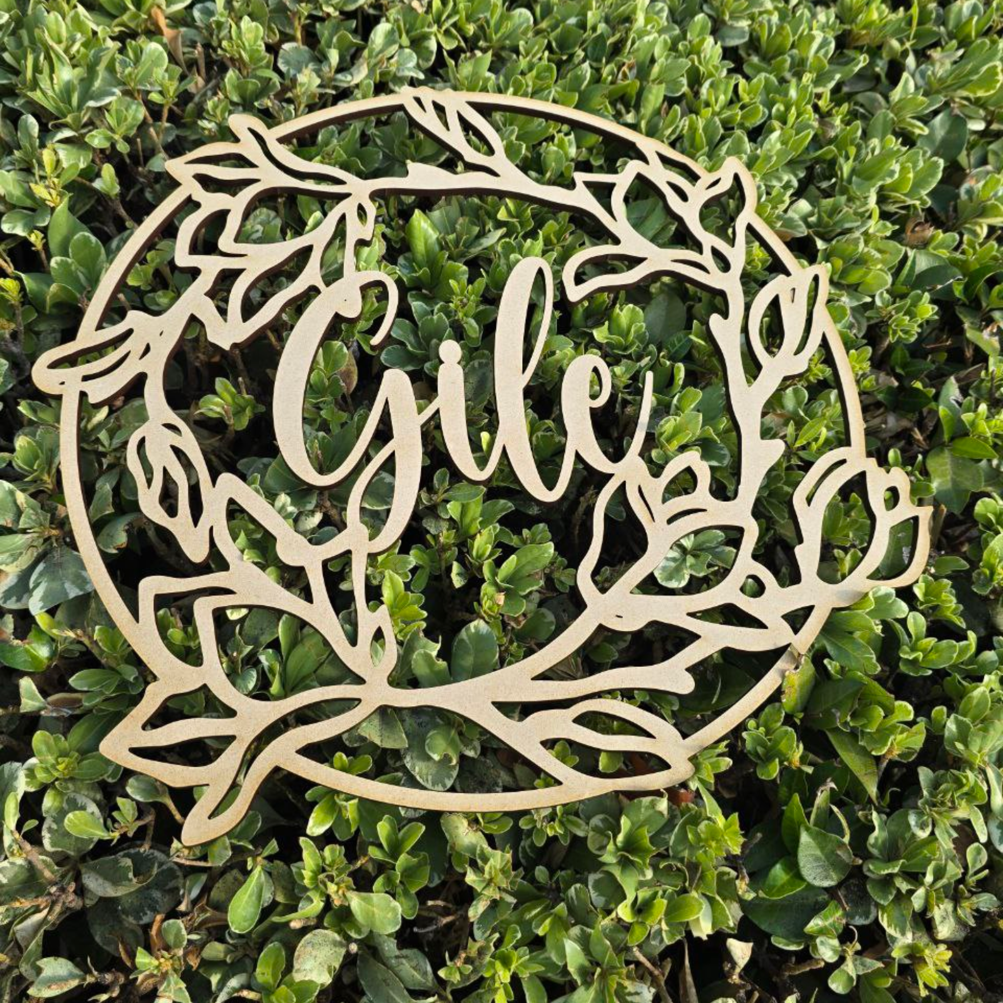 Hardly Laser™ Custom Wooden Family Name Sign – Personalized Housewarming Gift, Wedding or Anniversary Décor