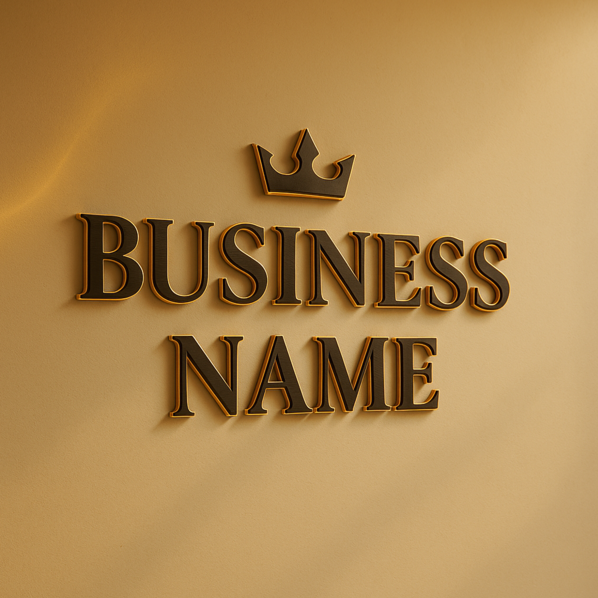 Hardly Laser™ Custom Engraved Business Logo Wall Sign – Rustic & Modern Personalized Branding Décor for Storefronts, Reception Areas, Studios & Cafés
