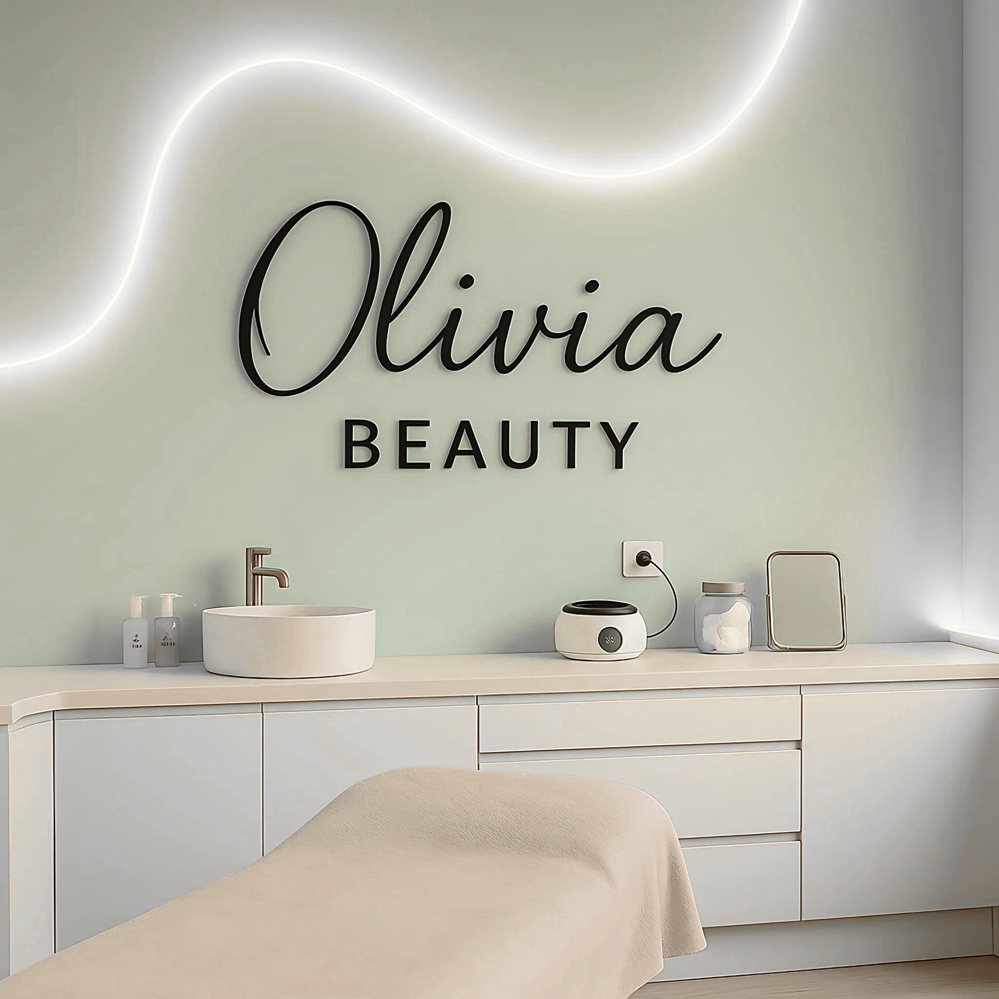 Hardly Laser™ Custom Engraved Business Logo Wall Sign – Rustic & Modern Personalized Branding Décor for Storefronts, Reception Areas, Studios & Cafés