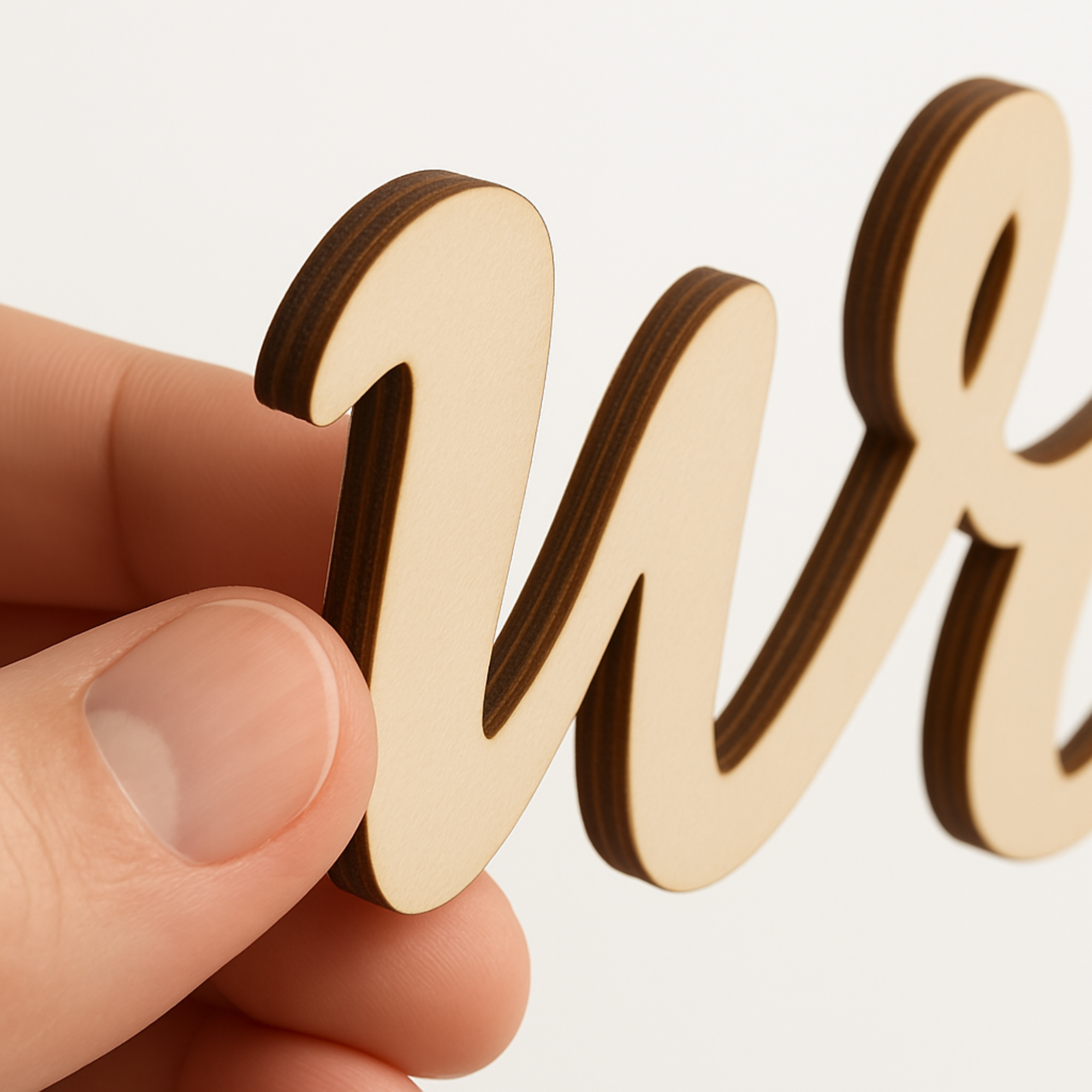 Hardly Laser™ Custom Nursery Wooden Name Sign – Personalized Baby Wall Decor