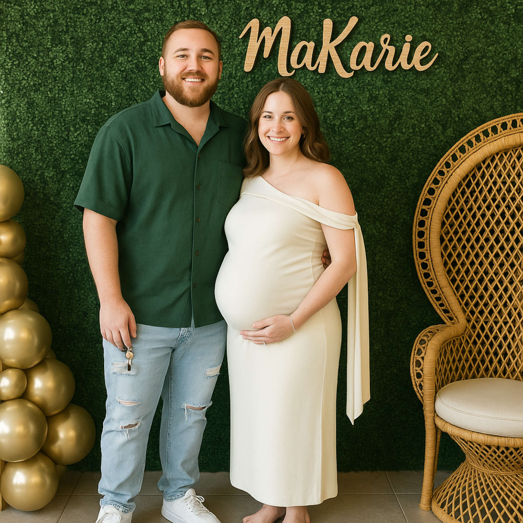 Hardly Laser™ Custom Nursery Wooden Name Sign – Personalized Baby Wall Decor