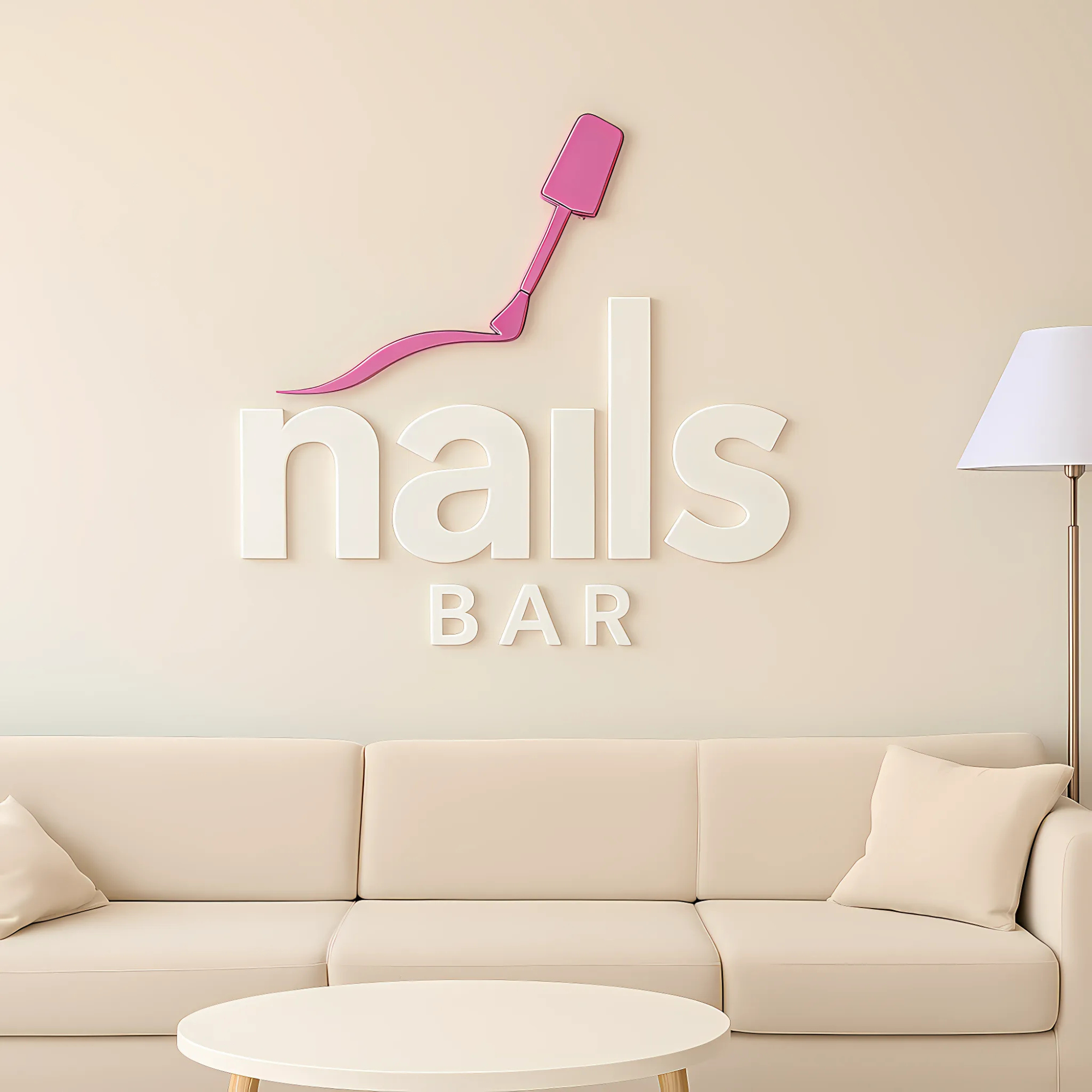 Hardly Laser™ Custom Engraved Business Logo Wall Sign – Rustic & Modern Personalized Branding Décor for Storefronts, Reception Areas, Studios & Cafés