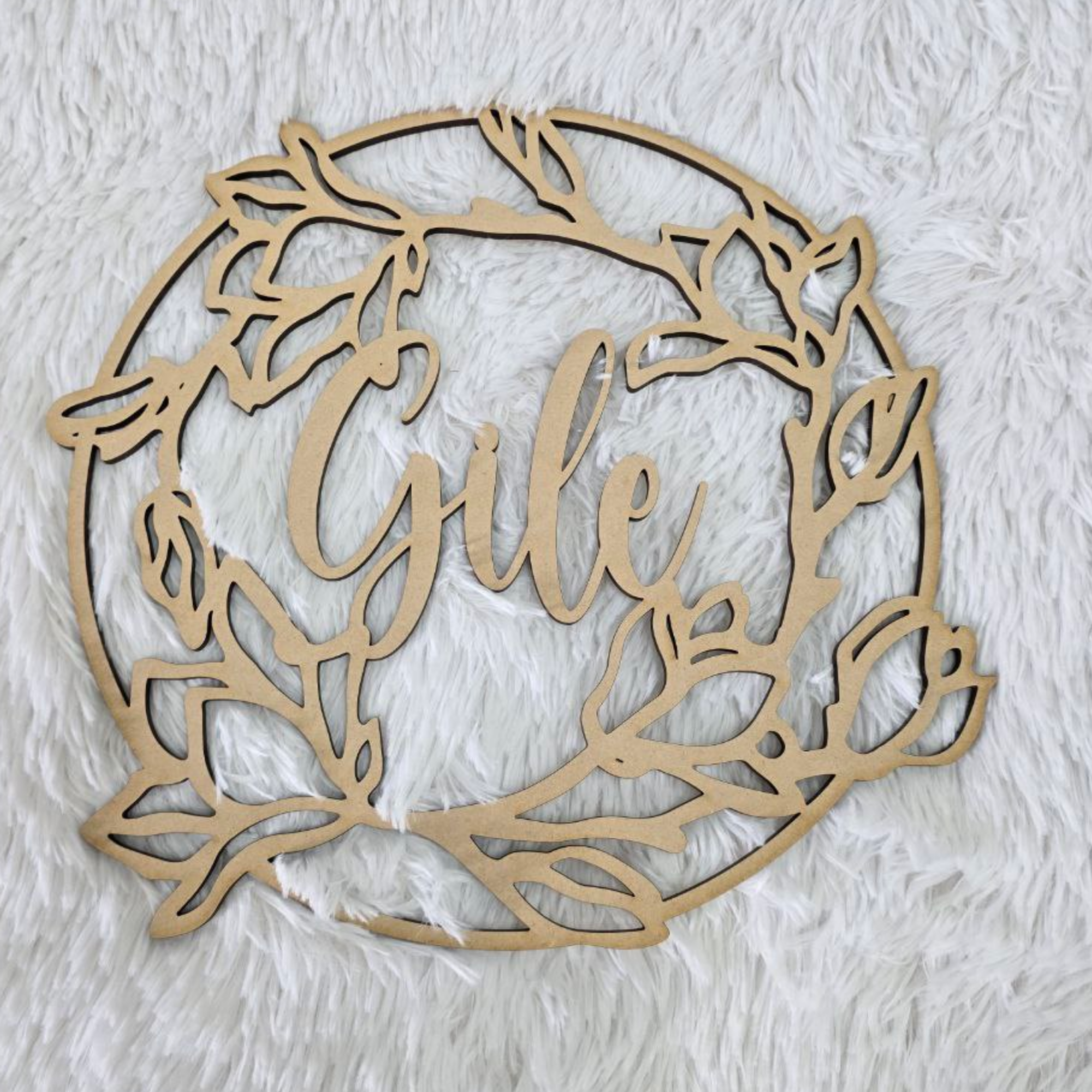 Hardly Laser™ Custom Wooden Family Name Sign – Personalized Housewarming Gift, Wedding or Anniversary Décor