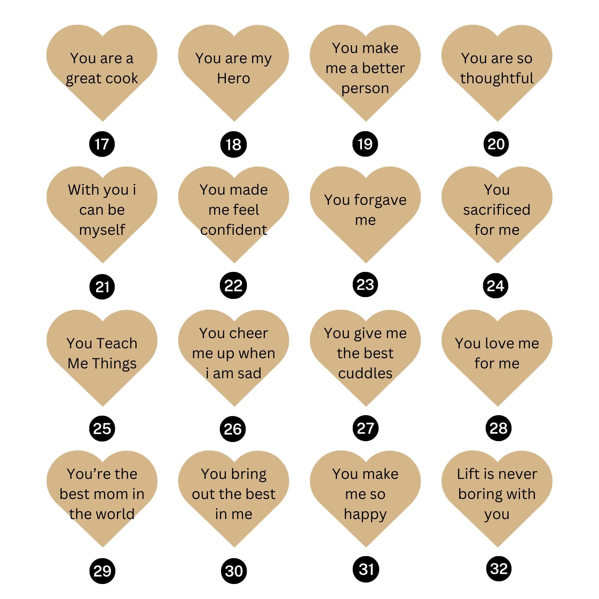 Hardly Laser™ Personalized Heart Reasons Why I Love You Mom – Custom Wooden Keepsake Gift for Mother’s Day, Birthday, or Valentine’s Day